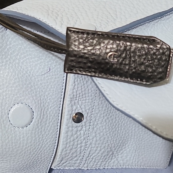 Etienne Aigner Baby Blue Leather Tote/Shoulder Bag - Picture 6 of 13